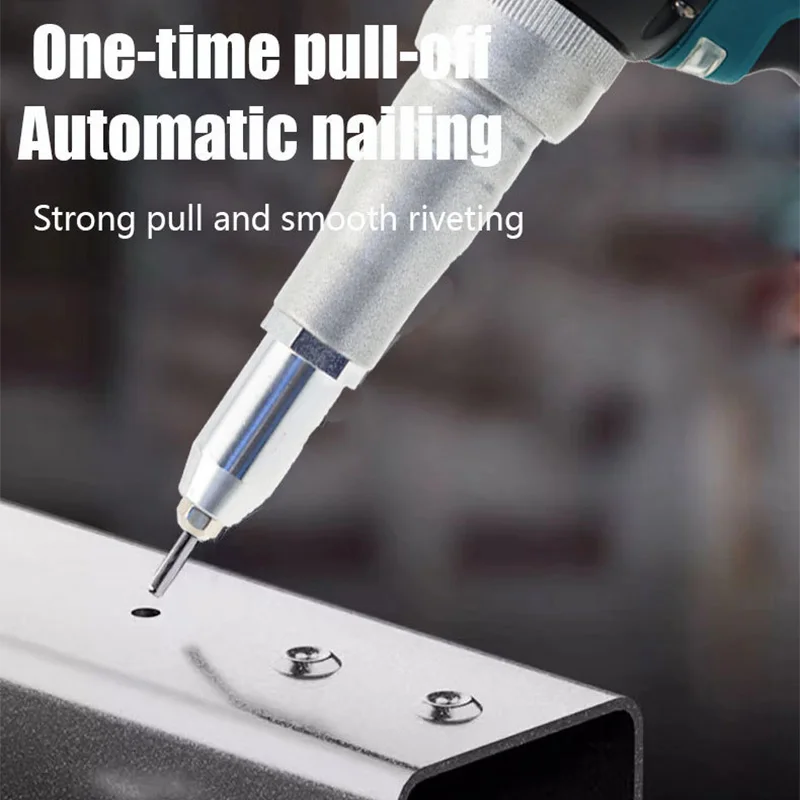 Electric Riveter Gun Brushless Screwdriver for Makita 18V Battery Applicable Rivet 2.4-4.8mm Wireless Riveting Tool (No Battery)