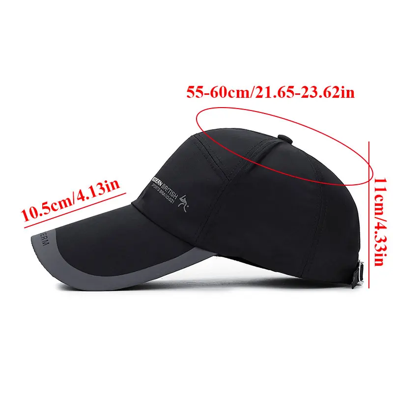 Outdoor Golf Fishing Hats for Men Quick Dry Waterproof Women Men Baseball Caps Adjustable Running Sport Summer Sun Hats - Image 6
