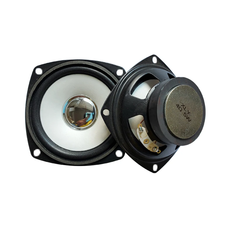 Tenghong 2pcs 3 Inch 78*78MM 4 Ohm 5W Full Range Speaker Unit White Basin Bubble Edge Bluetooth Bedside Table Loudspeaker Sound