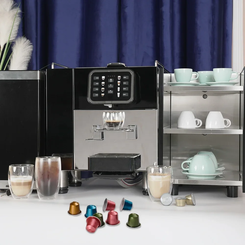 Factory Automatic Commercial Capsule Coffee Machine With Milk 6