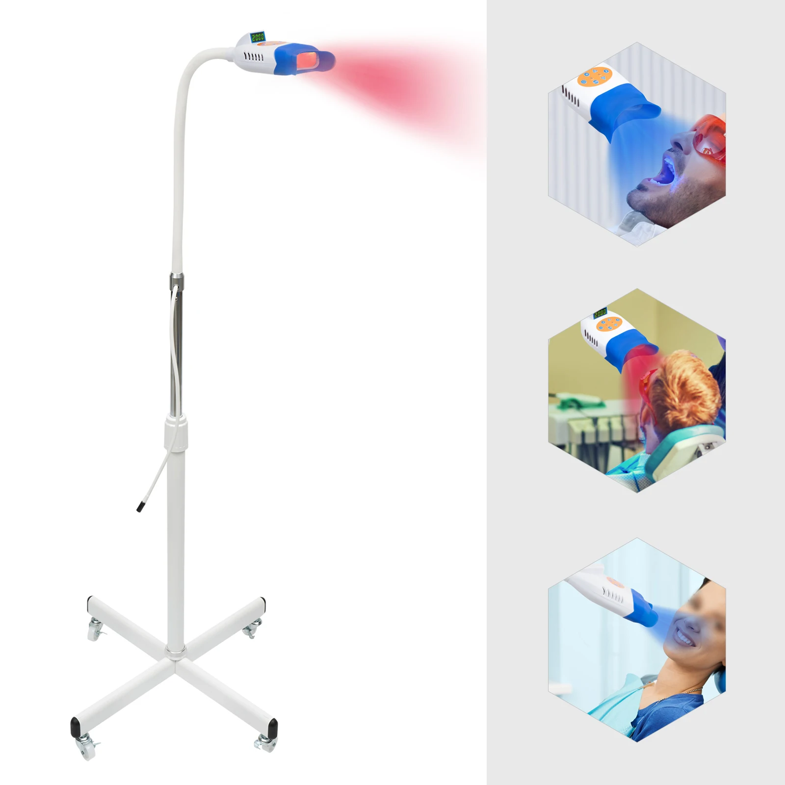 Dental-LED-Zahnweißes Licht, professionelle Zahnweißlichtmaschine, LED-Licht, zwei Farben blau/rotes Licht für Zahnkliniken – Detail 8