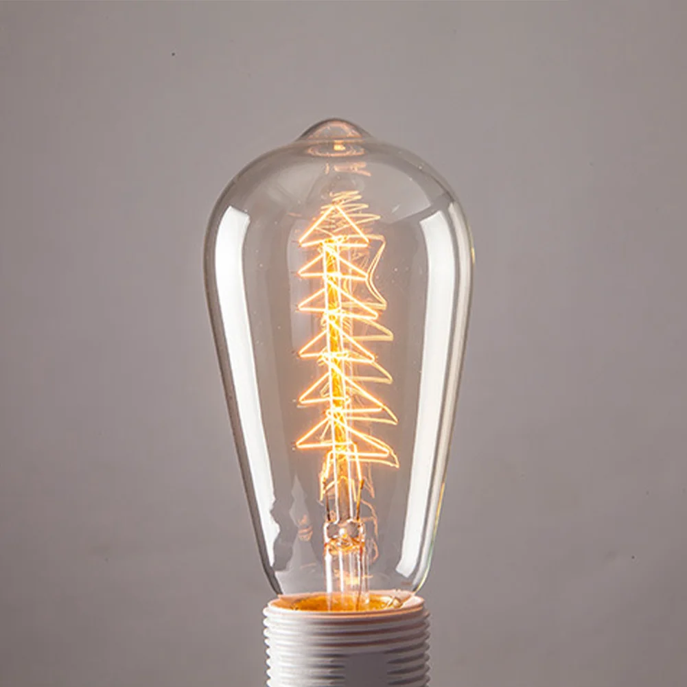 40W Light Bulb Vintage Filament 2700K Warm White Lighting Amber Glass Cover Wedding Bar Restaurant Decoration