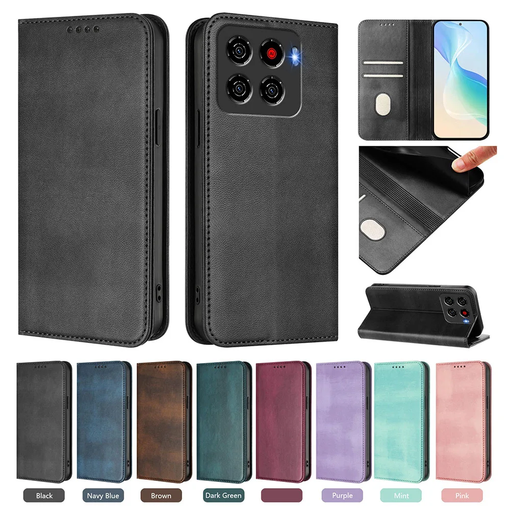 Premium Magnetic Wallet Flip Leather Phone Case - Sleek and Durable Back Cover