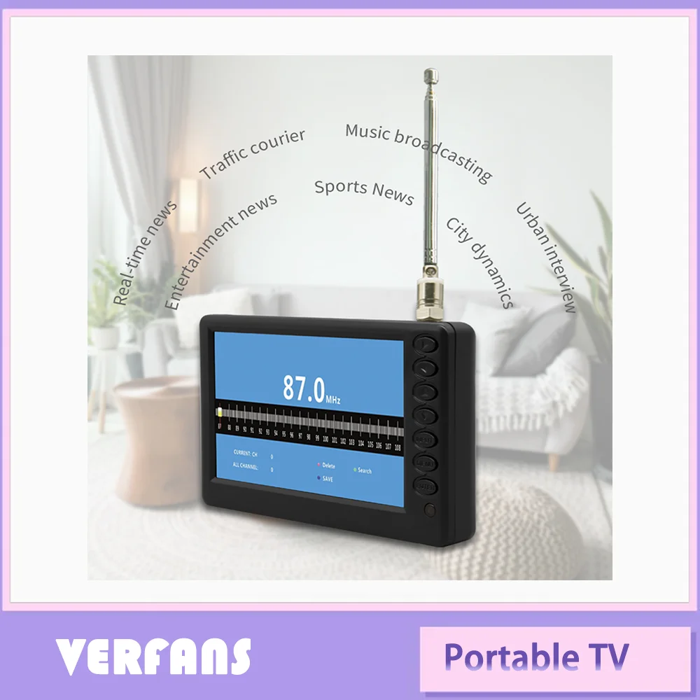 Car Navigation Portable Mini Four Modes Dvbt, Dvbt2, Atsc, Isdb 5