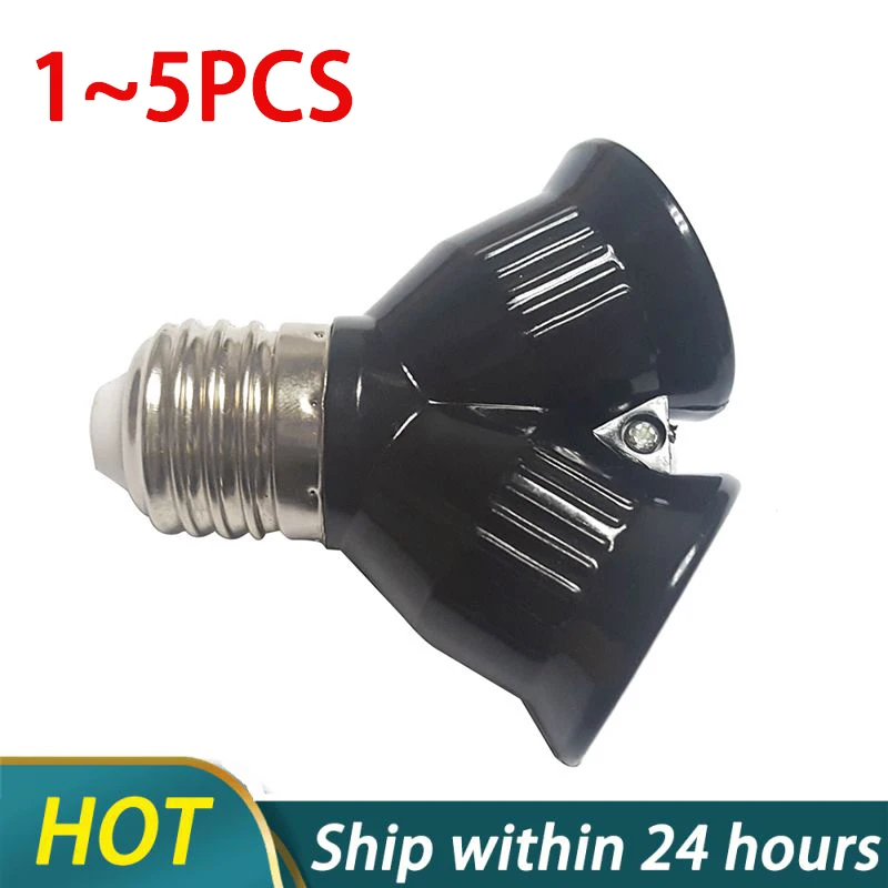 E27 LED Base Light Lamp Bulb Socket E27 To 2-E27 Splitter Adapter 1~5Pcs Lamp Holder lamp holder,lamp bulb holder,lamp base,led lamp base