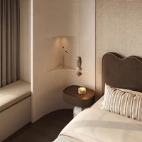 Tête de lit minimaliste, cadre double esthétique, lit français, chambre à coucher, Queen, accessoires de maison pour dortoir 4