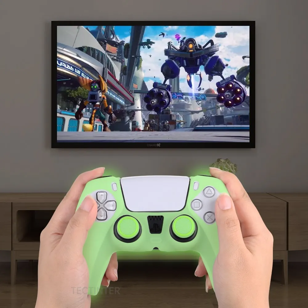 Leuchtende Silikonhülle für Controller-Daumensticks, Gummihülle für Gamepad-Joysticks für PS5-Zubehör_voghion.com