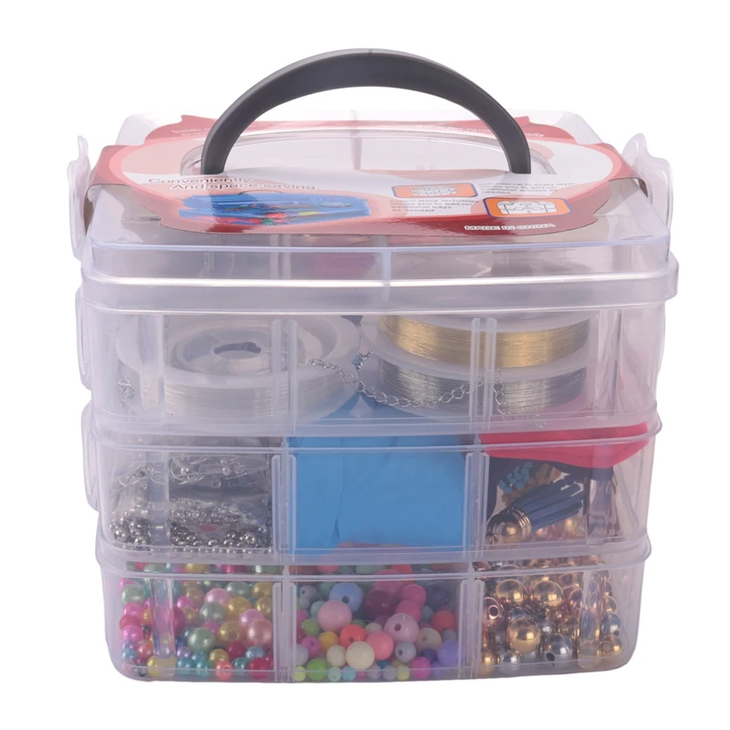 

2456 Pieces Of Jewelry Making Kit, Jewelry Making Tool Kit With Jewelry Beads, Jewelry Pliers, Beaded Thread, Storage Box, Jewel