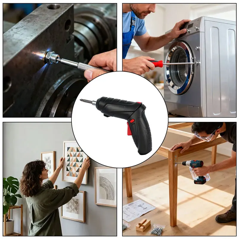 충전식 리튬 배터리 다기능 가정용 핸드 드릴 전동 드라이버 강력 임팩트 무선 드라이버 세트