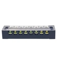 1PCS- TB1508 Dual Row Thick Copper Screw Terminal Block Flame Retardant Grounding Strip Wire Connector 600V 15A 5