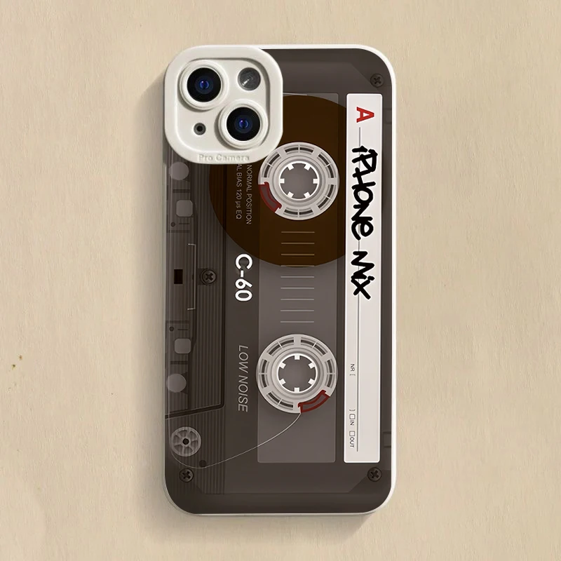 Stylish Lucky Tape Pattern Silicone Phone Case - Soft Protective Cover
