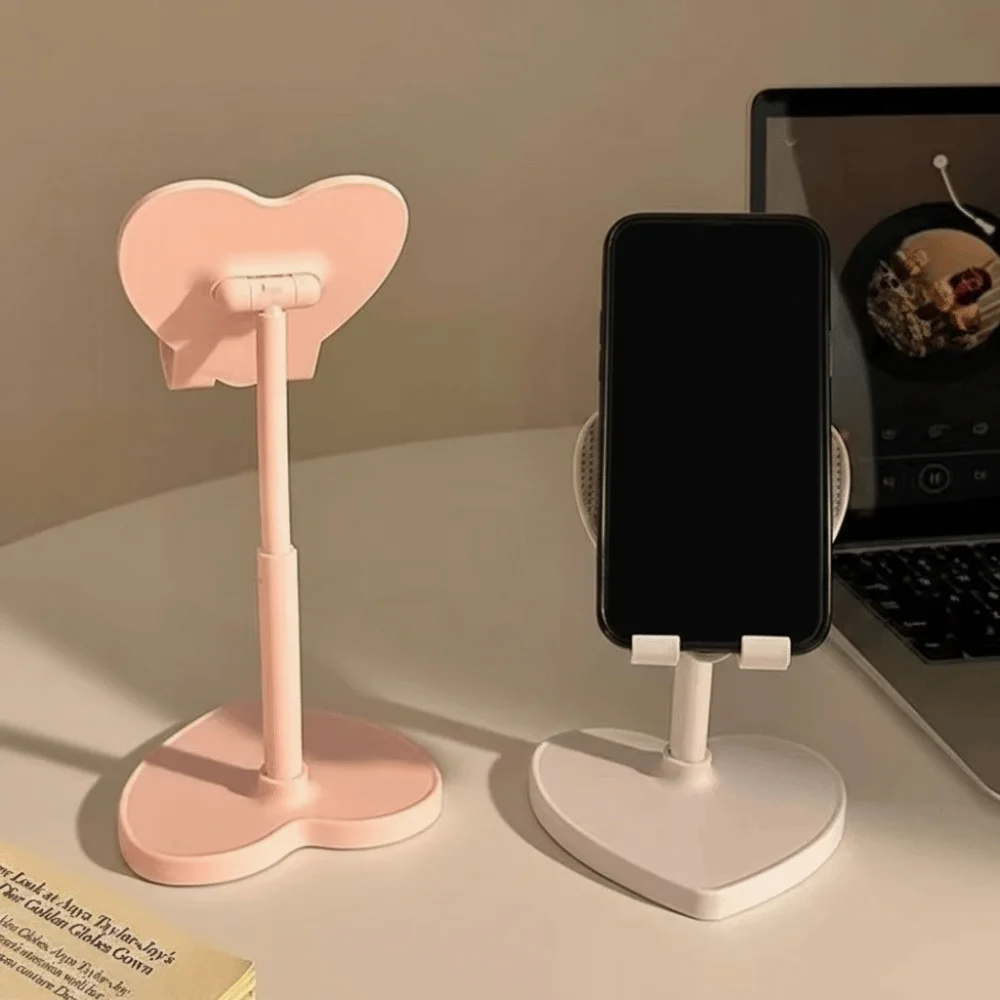 Multifunktionaler Telefonständer, ausziehbares Design, Liebesform-Design, Tablet-Ständer, verstellbarer, anhebbarer, faltbarer Live-Streaming-Ständer – Detail 3