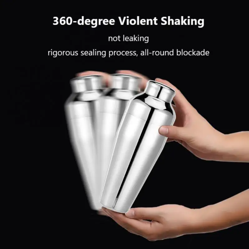 700ML Stainless Steel French Two-stage Shaker for Bartender Drink Party Bar Tools Cocktail Shaker Mixer Wine Martini Boston