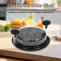 1 pièces outil de broyeur de poulet viande sein déchiquetage séparation hachage broyeur Machine avec couvercle pour déchiqueter poulet porc boeuf 2