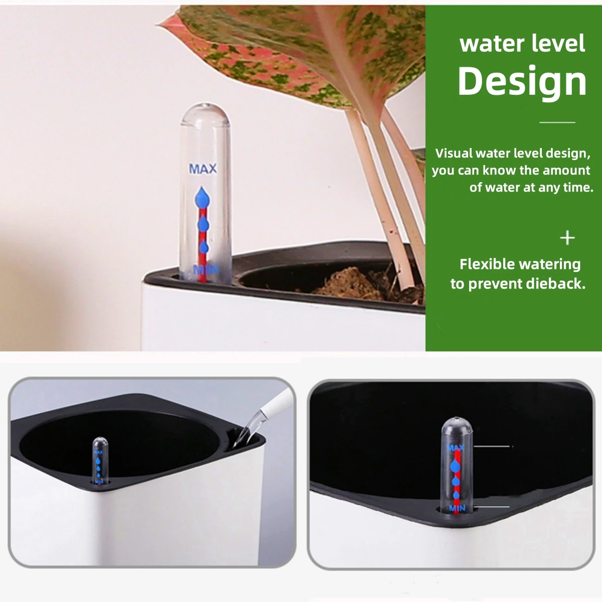 Indoor Plants Water Level Indicator Hydroponic Plant Meter Buoy Water Shortage Reminder Display Plug Potted Moisture Gauge Tools 5