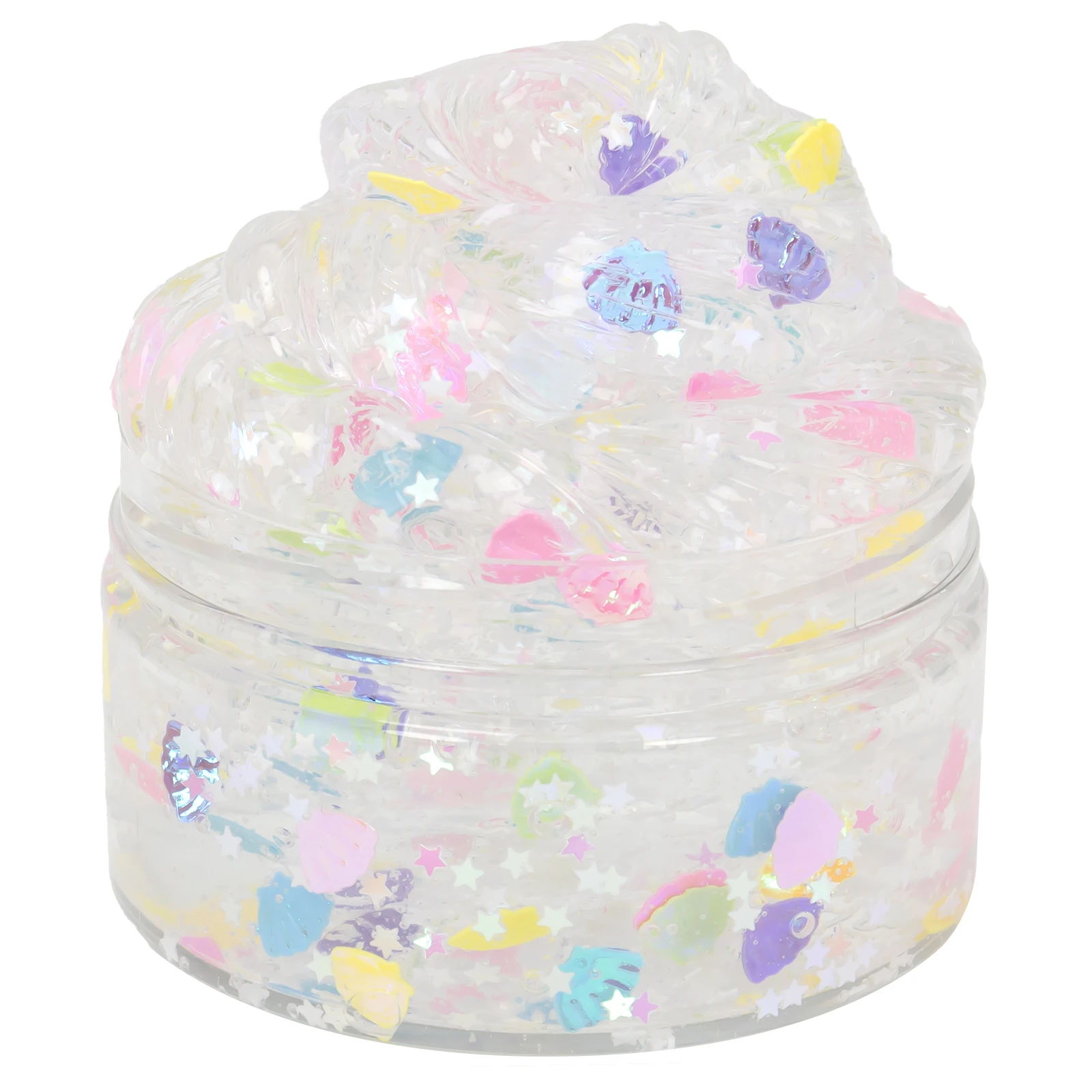 120ml Clear Flash Shell Crunchy Crystal Slime Kit DIY Scented Soft Non-Stick Putty toy for Kids Christmas Gift Party Favor