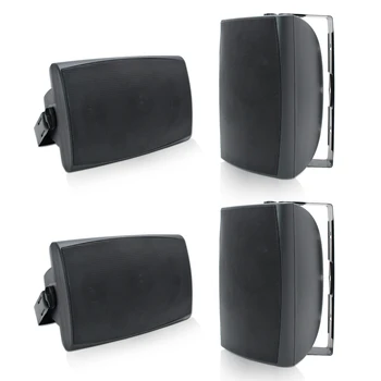 Herdio 4PCS 6.5‘’ 800W Outdoor Bluetooth Speakers Wired Waterproof With Multifunctional Amplifier Wall Mount Speakers For Patio 1