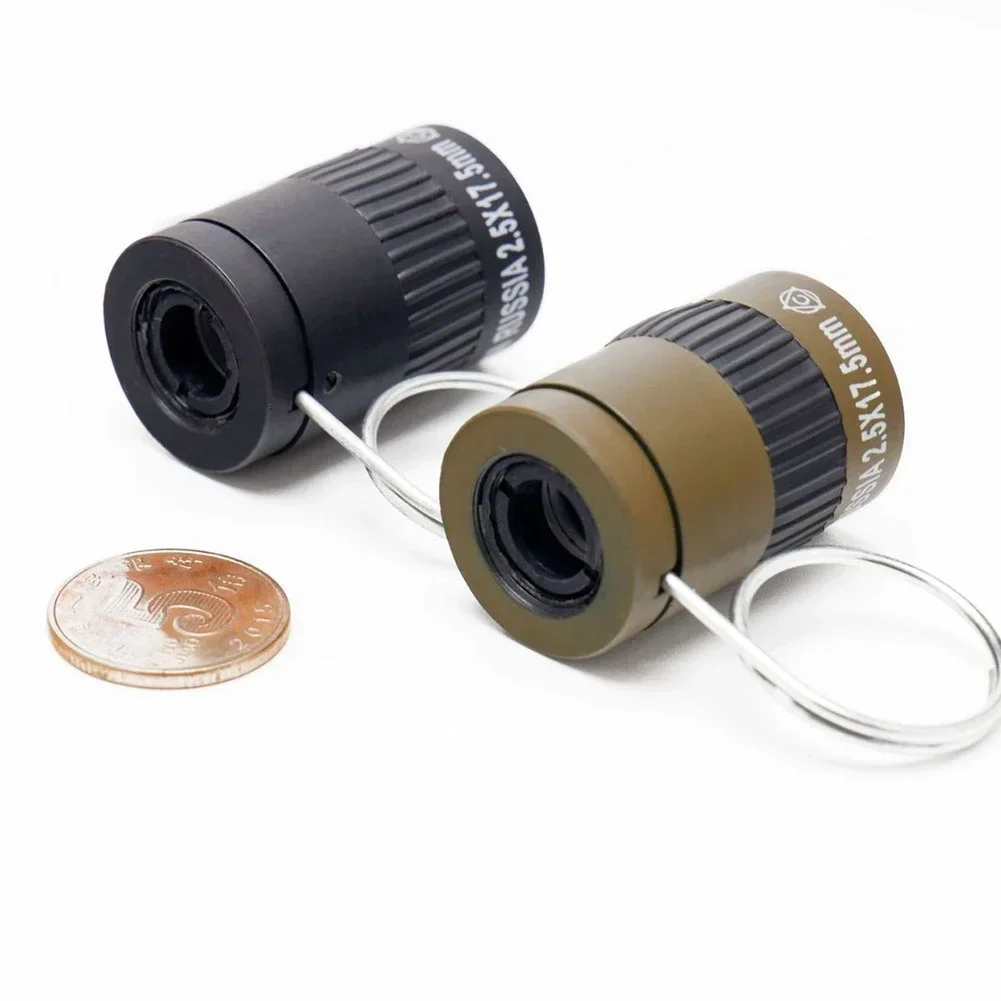 Single Eye Binoculars Pocket 2.5X17.5 Thumb Mirror Single Binoculars Finger Looking Glasses Mini New Year's Gift Camp Equipment 5