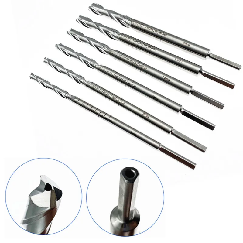

Orthopedic cannulated drill bit for Tibia Bone drill bits Hollow Simply Style flexible Surgical Instruments