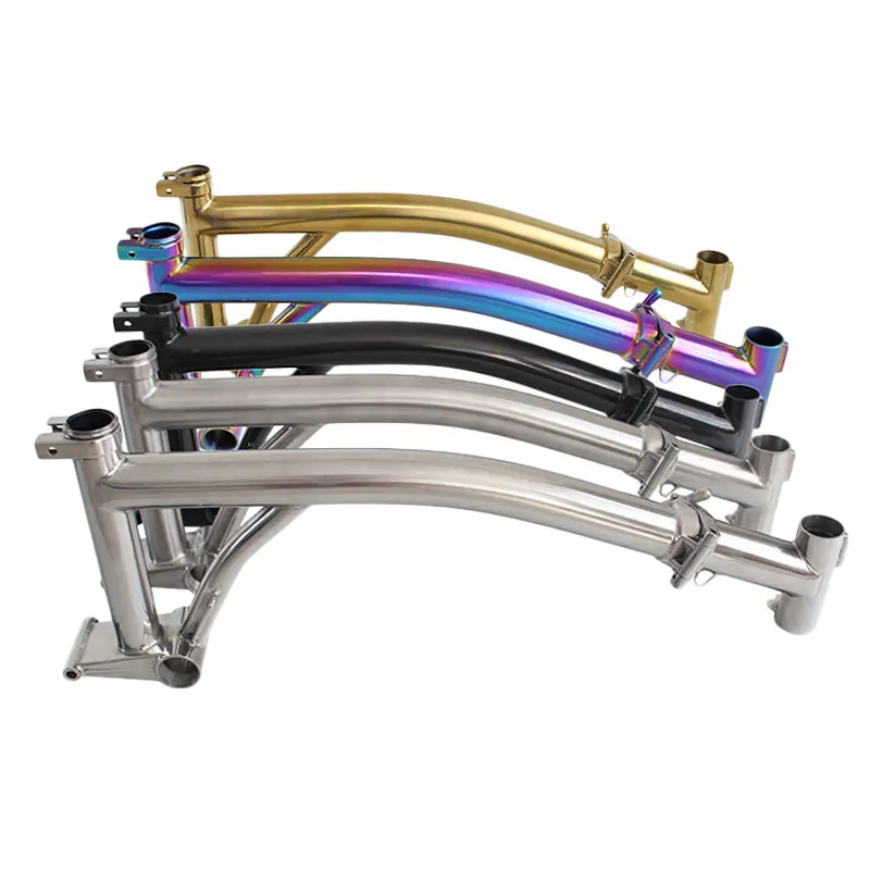 Folding Bike Titanium Main Frame 16 20 Inch For Brompton 3Sxity
