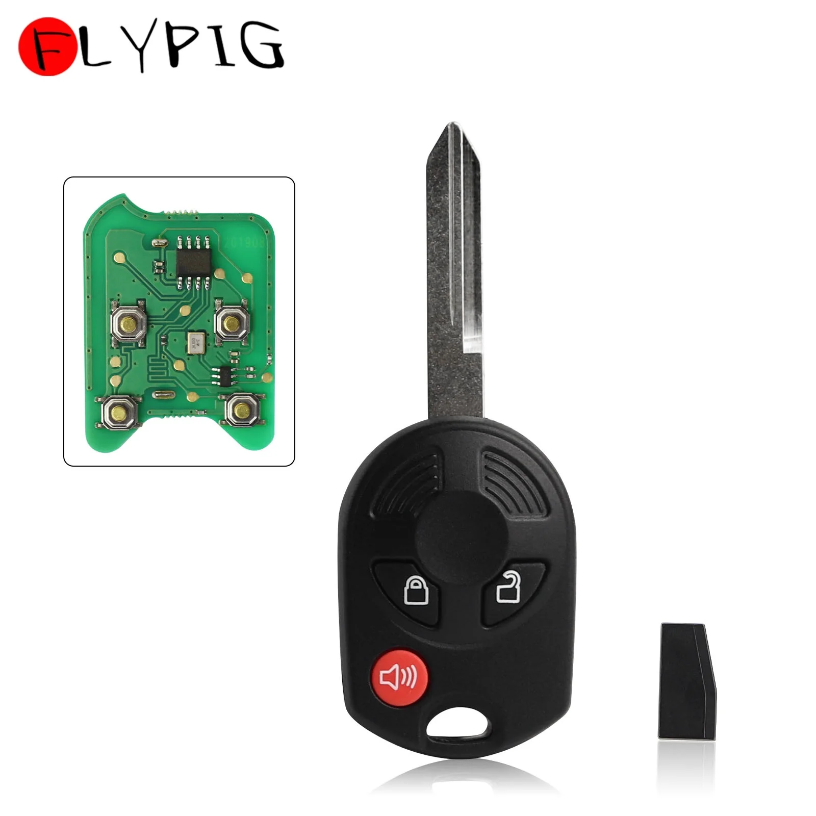

3 Buttons Remote Key Fob Uncut 315mhz For Ford F 150 250 350 C-Max Edge Escape Focus Lincoln Mazda OUCD6000022