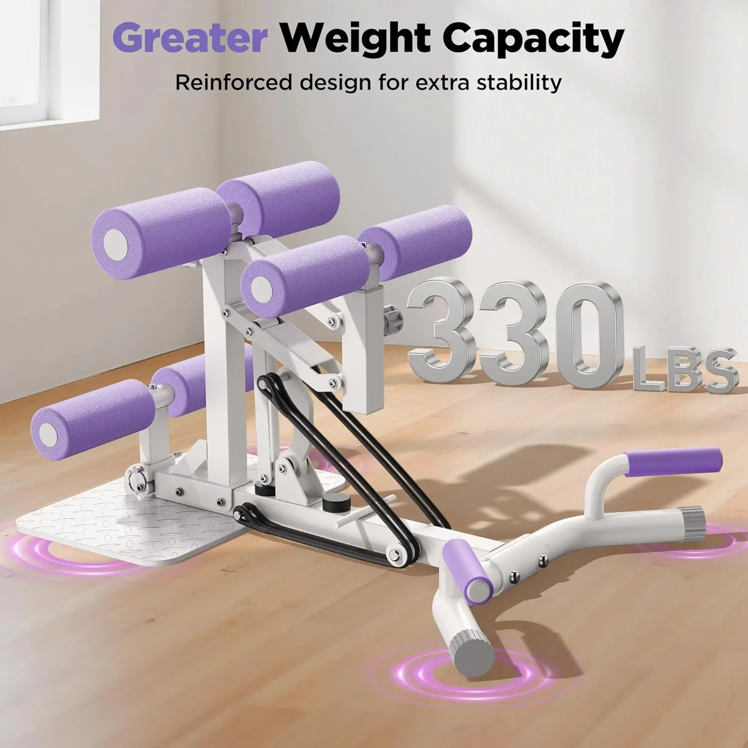FEIERDUN Adjustable Deep Squat Machine-7 Level Resistance Glute&Leg Trainer Home,Multi-Functional Equipment For Women_voghion.com