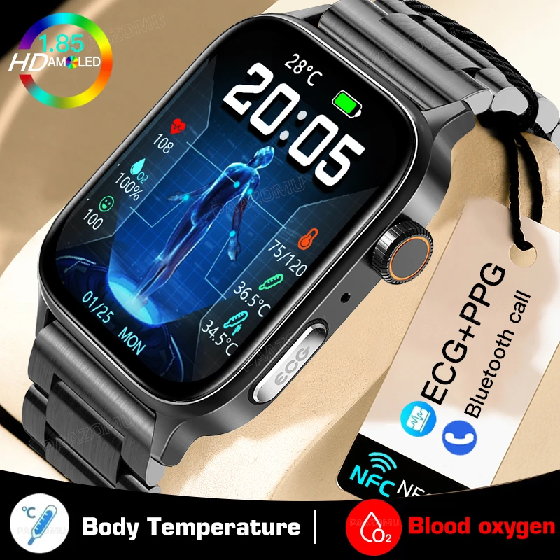 New Ecg+ppg Smart Watch Men Laser Treatment Of Hypertension