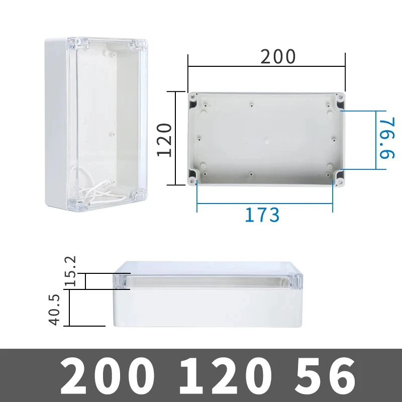 Waterproof Transparent Electronic Project Enclosure Box