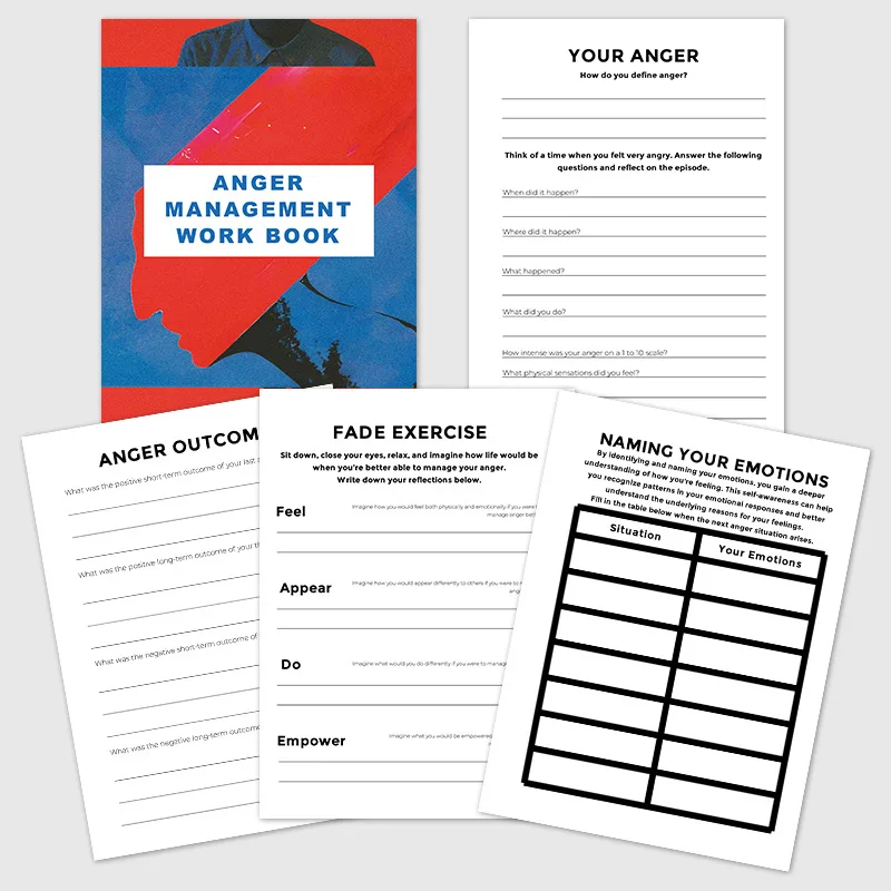 Anger Management Workbook Emotional Regulation Guide For Stress Relief ...
