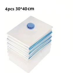 Electric Automatic Vacuum Compression Pump for Clothes and Quilt Organization (4pc 30x40cm)