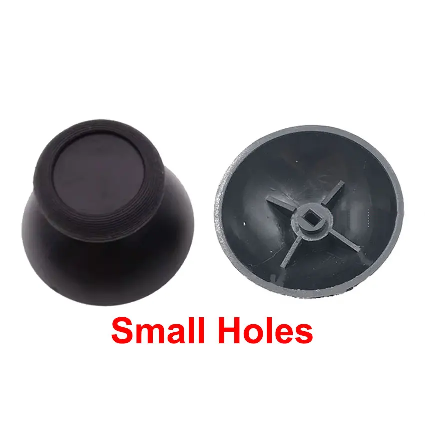 Silicone Analog Stick Caps Analog Joystick Caps JCD 2 Pieces 3DS Analog Joystick Black Small Hole Mushroom Hat Thumb Sticks Rocker Caps for Switch Pro Controllers