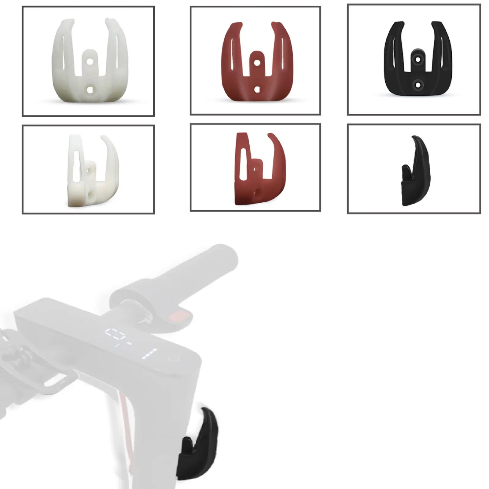 

Double Hook For Xiaomi M365/1S/Pro Electric Scooter Front Hook E-Bike Bag Dual Claw Hanger Hook Skateboard Hooker Accessories