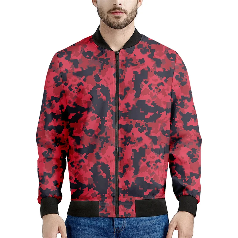 thumbnail image 1 of Chaqueta clásica con estampado 3D de camuflaje y cremallera para hombre y niño, sudadera de moda, camisetas de manga larga, abrigos de bombardero callejeros, ropa para hombre, 1 of 5