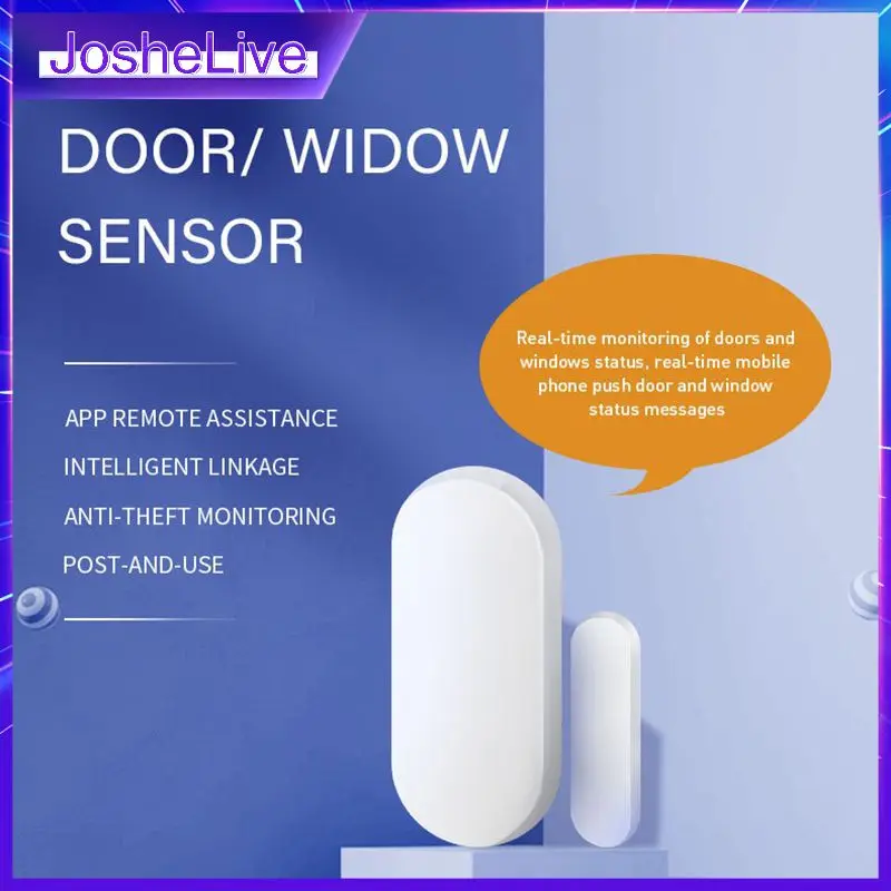 

Tuya Smart Window Door Gate Sensor Detector Smart Home Security Alarm System Smart Life Tuya App Remote Control