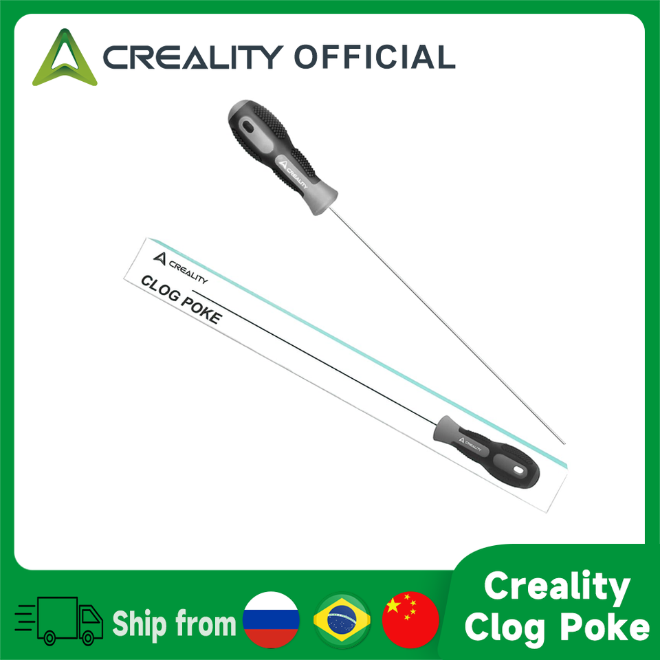 Creality Clog Poke 3D Printer Nozzle Cleaning Kit for 1.75mm Filament Nozzles Φ1.5mm L210mm Needle Clean Hotend 3d Printer Parts