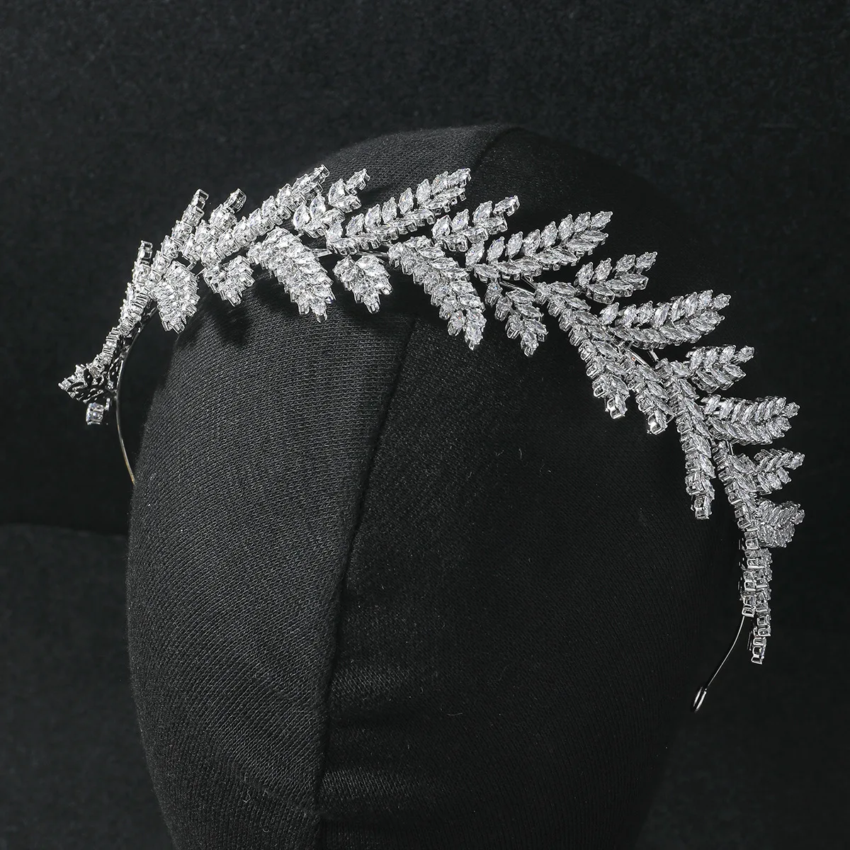 

Irregular Wedding Tiaras Zirconia Soft Headbands Evening Zircon Crystal Brides Jewelry Bridal Hair Accessory