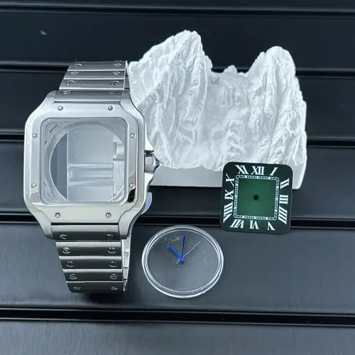 38mm Square Watch Case 316L Steel Strap Watch Repair Modification No Logo 27mm Dial for Sandoz NH36 NH35 NH70 Automatic Movement - Image 21