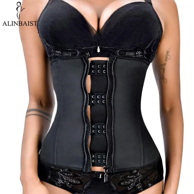 Short Torso Waist Trainer Corset Shaper Shapewear Women Workout Fajas  Colombianas Latex Waist Cincher Sports Girdle 9 Steel Bone - Shapers -  AliExpress