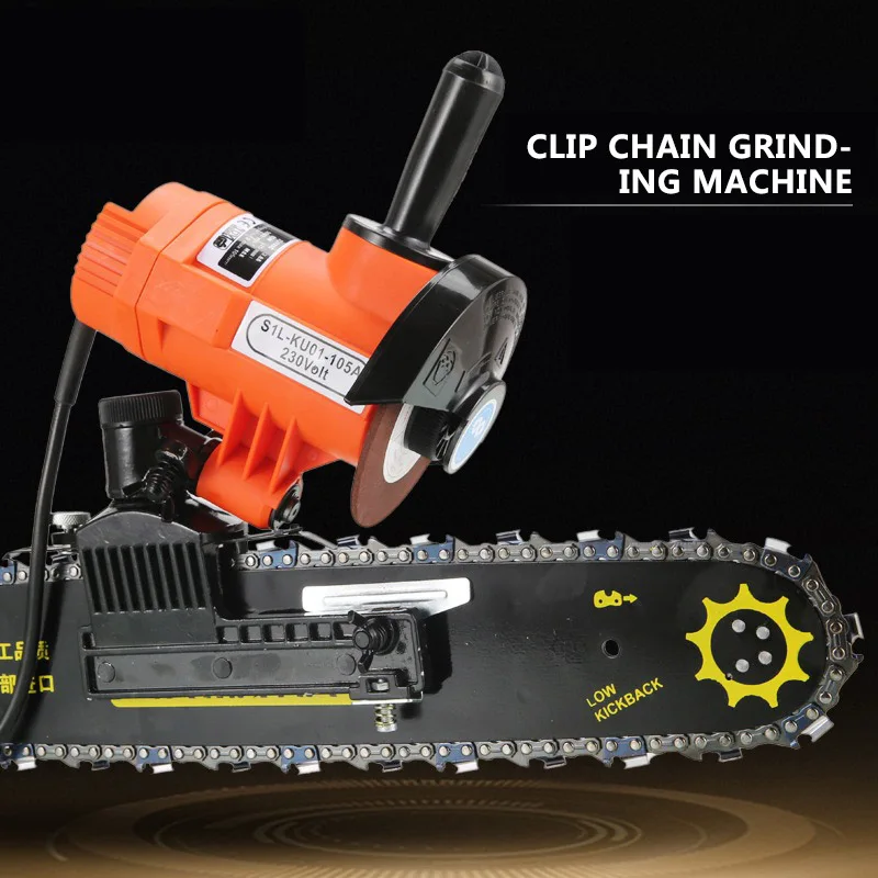 

S1L-KU01-105A Clip Type Grinding Chain Machine Portable Electric Chainsaw Chain Sharpener Chain Saw Sharpener Tool 220V 85W