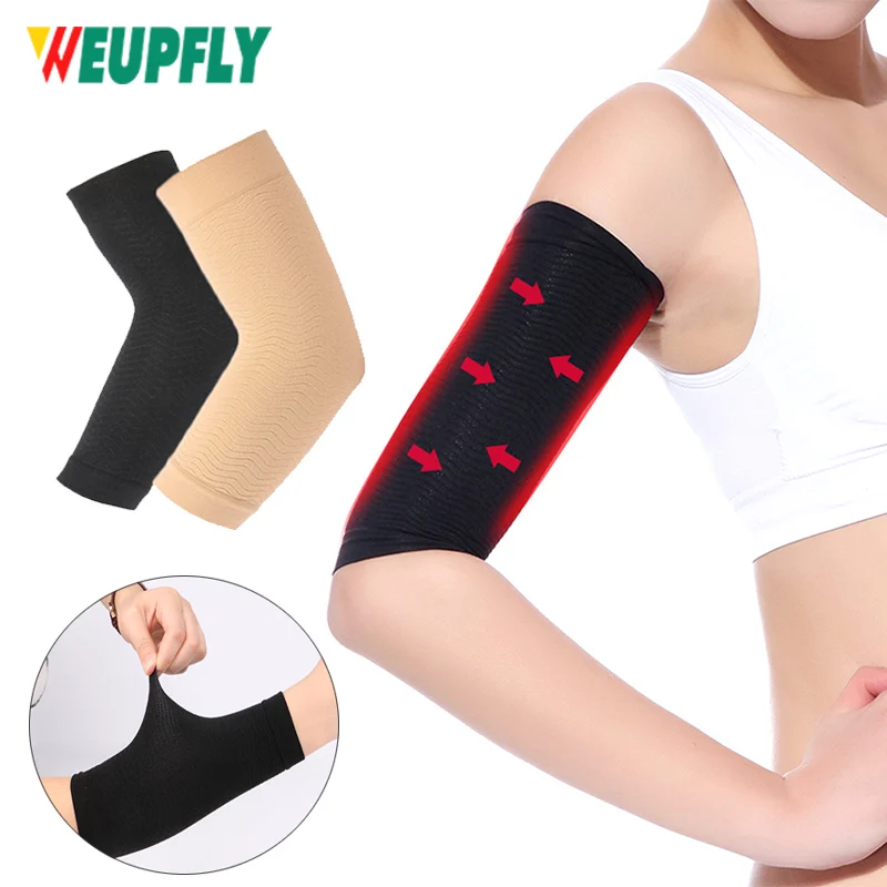 

1 Pair Arm Slimming Shaper Wrap, Arm Compression Sleeve Women Weight Loss Upper Arm Shaper Helps Tone Shape Upper Arms Sleeve