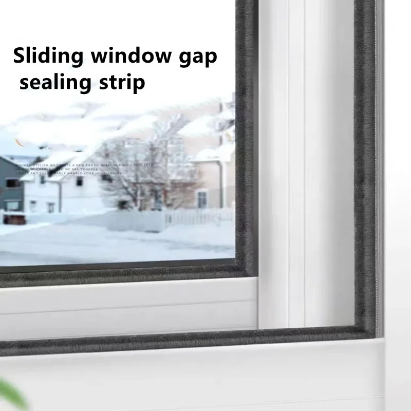 Brush Strip Self Adhesive Door Window Weather Stripping Anti Bug Seal 10M