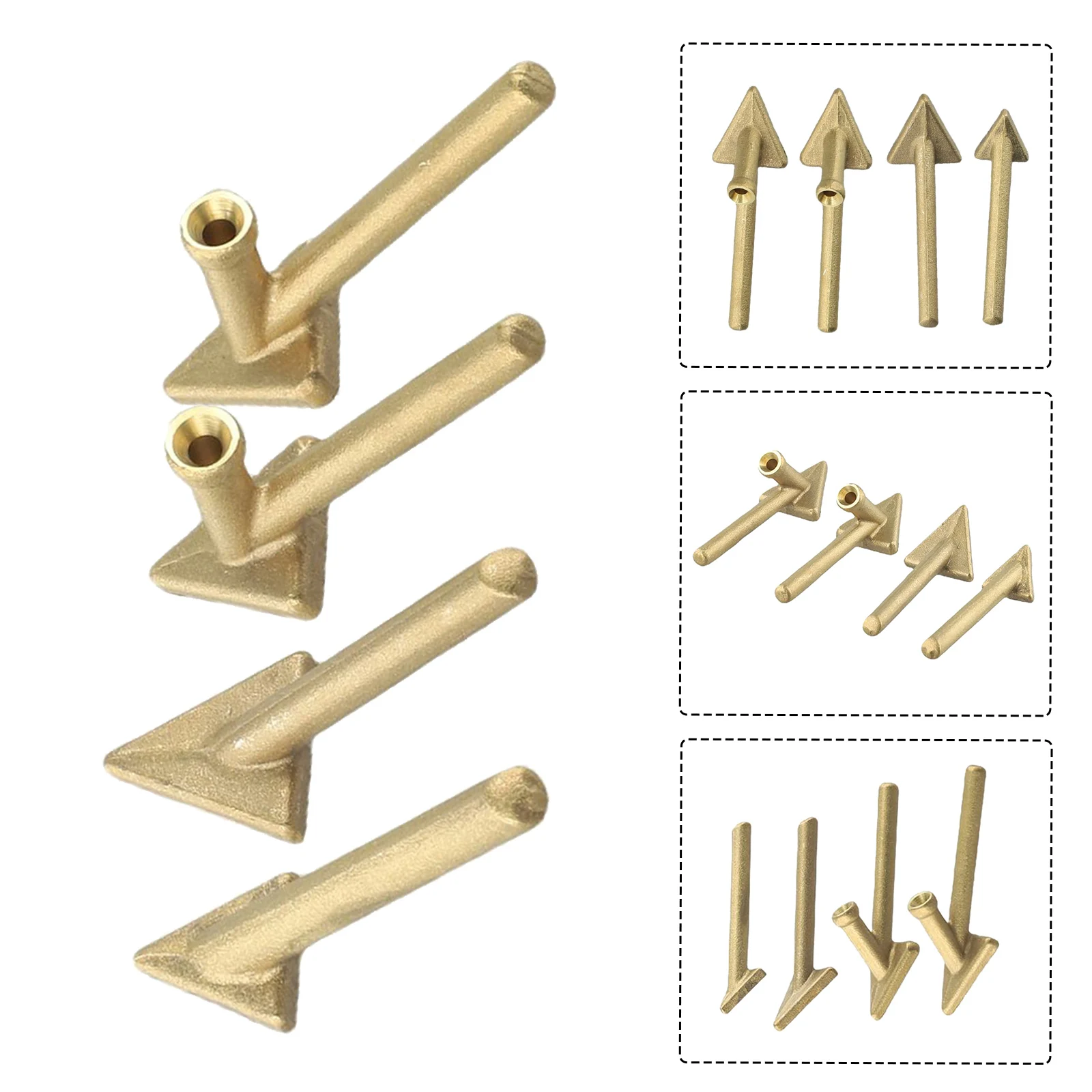 

Welding Tips Heating Element Replacement Tip Steel For Auto Bumper For TPO TEO PP Gold 4pcs Corrosion Resistance