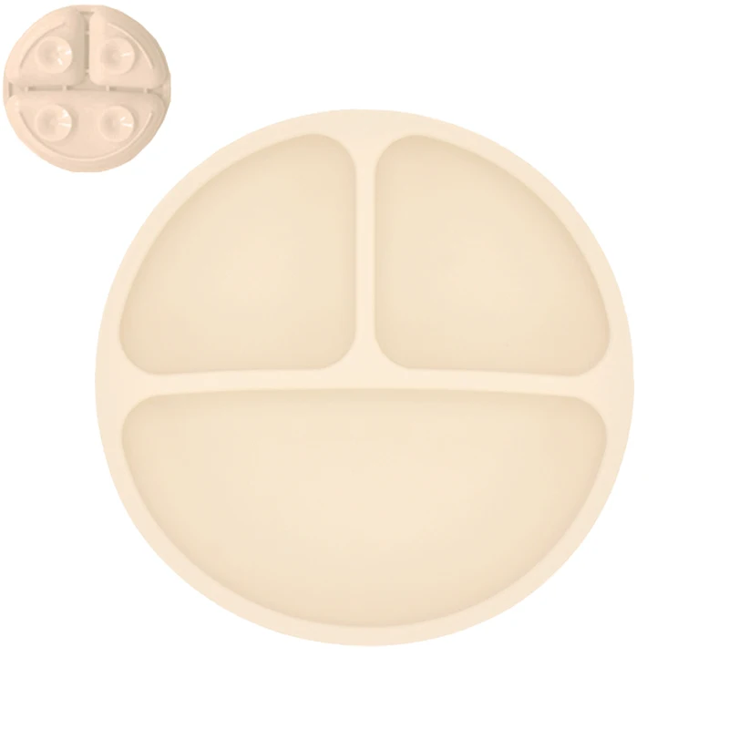 4-Piece Silicone Cartoon Smile Face Plate Set