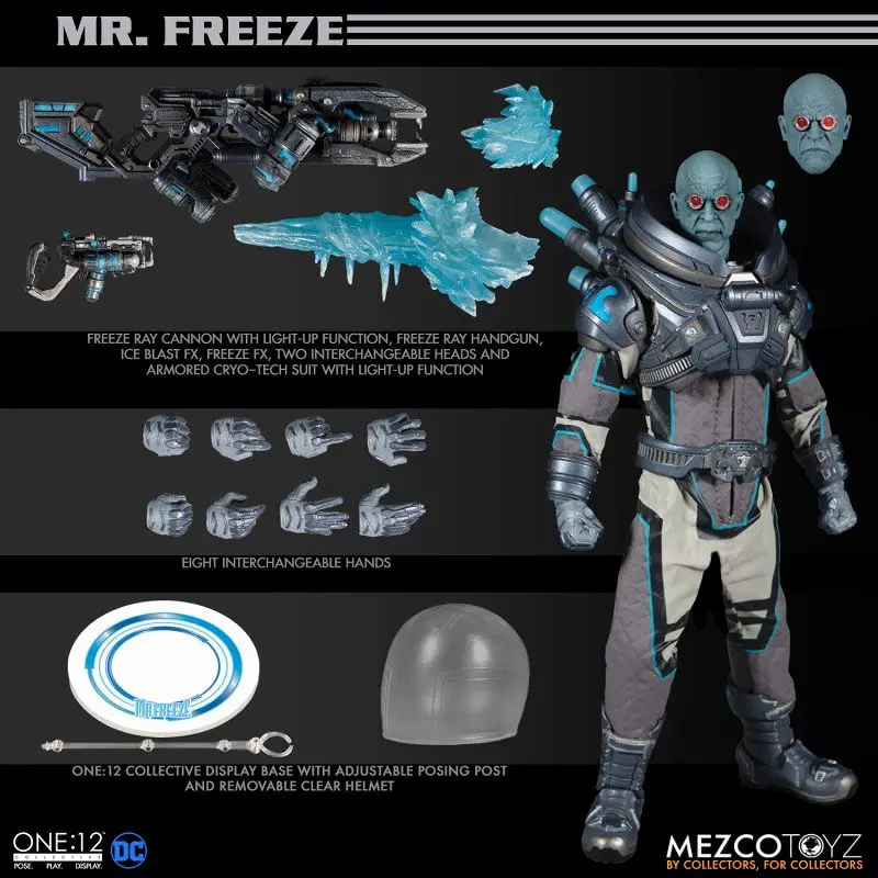 

Original MEZCO ONE:12 Collective Comics Mr. Freeze 1/12 Deluxe Edition In Stock Anime Action Collection Figures Model Toys