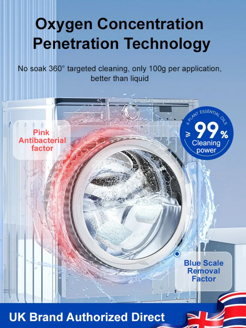 decontamination and deodorization Washing Machine Tank Descaler Stain remover for washing machine tanks decontamination factor