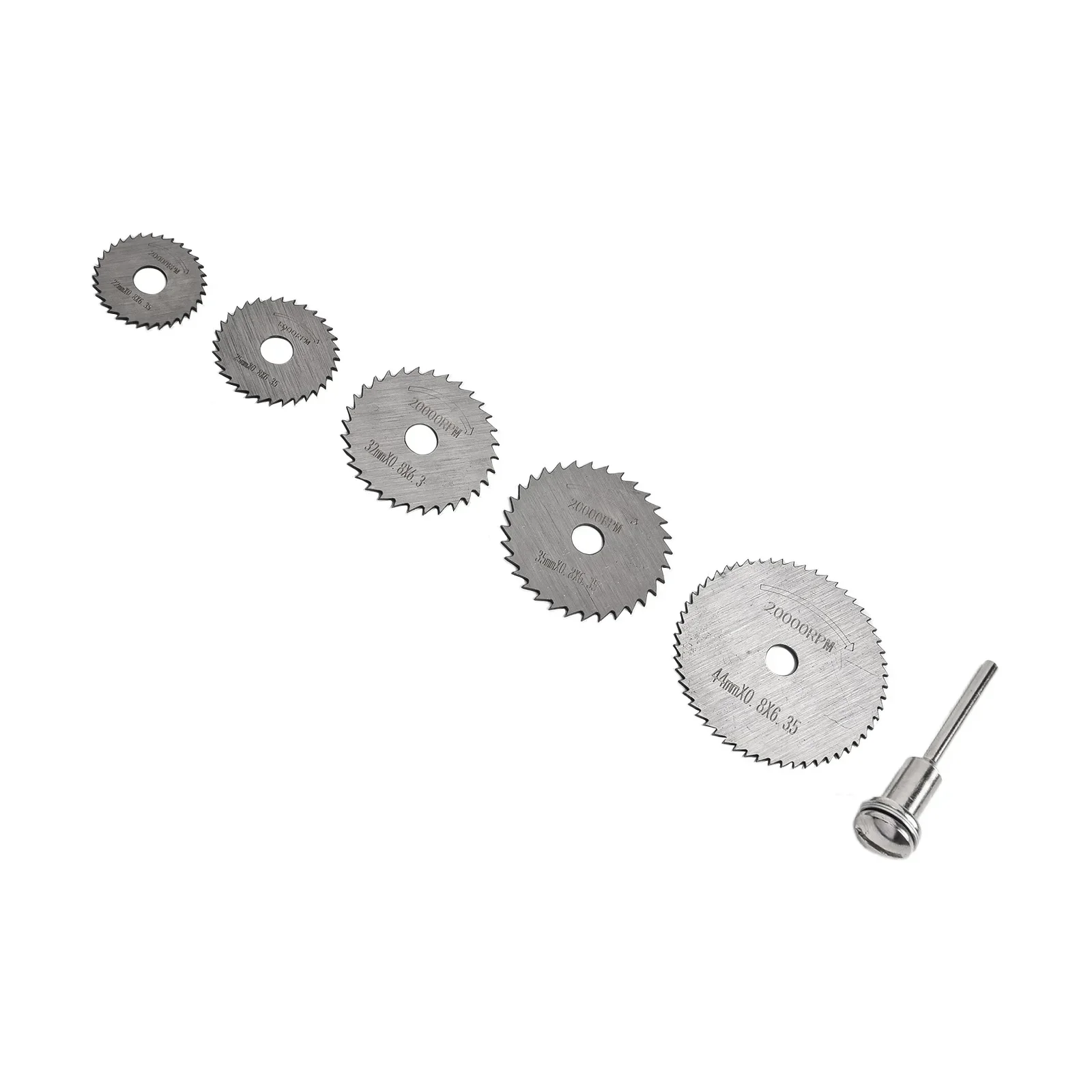HSS Cutting Disc Rotary Tool Accessories Compatialble For Wood Plastic 6.35mm Cutting Mini Circular Saw Blade 3.2mm Mandrel