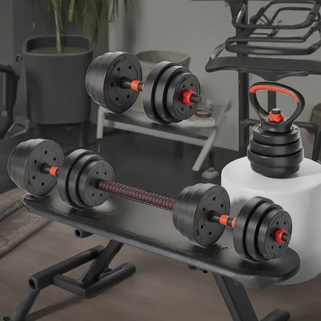 10kg 50kg multifunction home gym dumbbell set custom logo color fitness dumbbell and barbell made of cement 10kg-50kg Multifunction Home Gym Dumbbell Set Custom Logo Color Fitness Dumbbell and Barbell Made of Cement 6