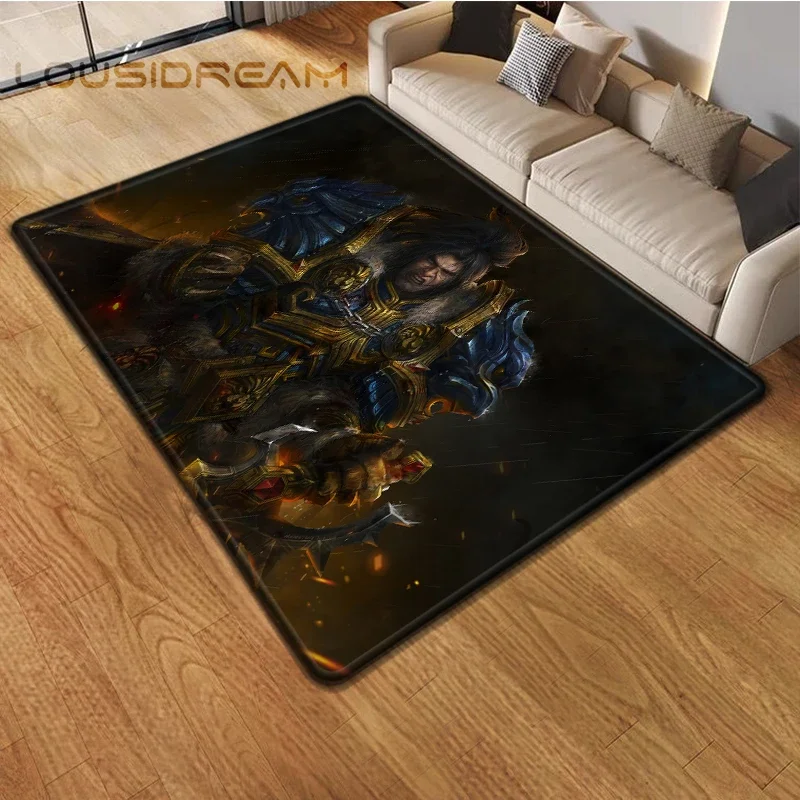 thumbnail image 1 of Game World of Warcraft Carpet for Living Room Rugs Camping Stranger Things Picnic Mat Anti-Slip E-sports Rug Yoga Mat Fans Gift, 1 of 5