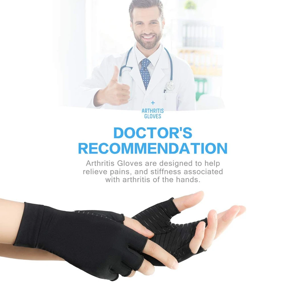 1Pair Compression Gloves Arthritis Men Women Carpal Tunnel Gloves Pain Relief Swelling Hand Support Finger Compression