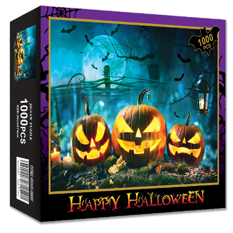 New Memory Of Halloween Puzzles For Adults 1000 Pieces Fashion Design Paper Jigsaw Games Precious Gift Box Sale Price Fidget Toy |